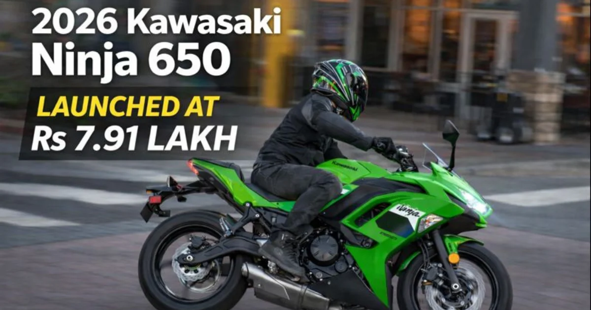 2026 Kawasaki Ninja 650 Launched at Rs 7.91 Lakh in India