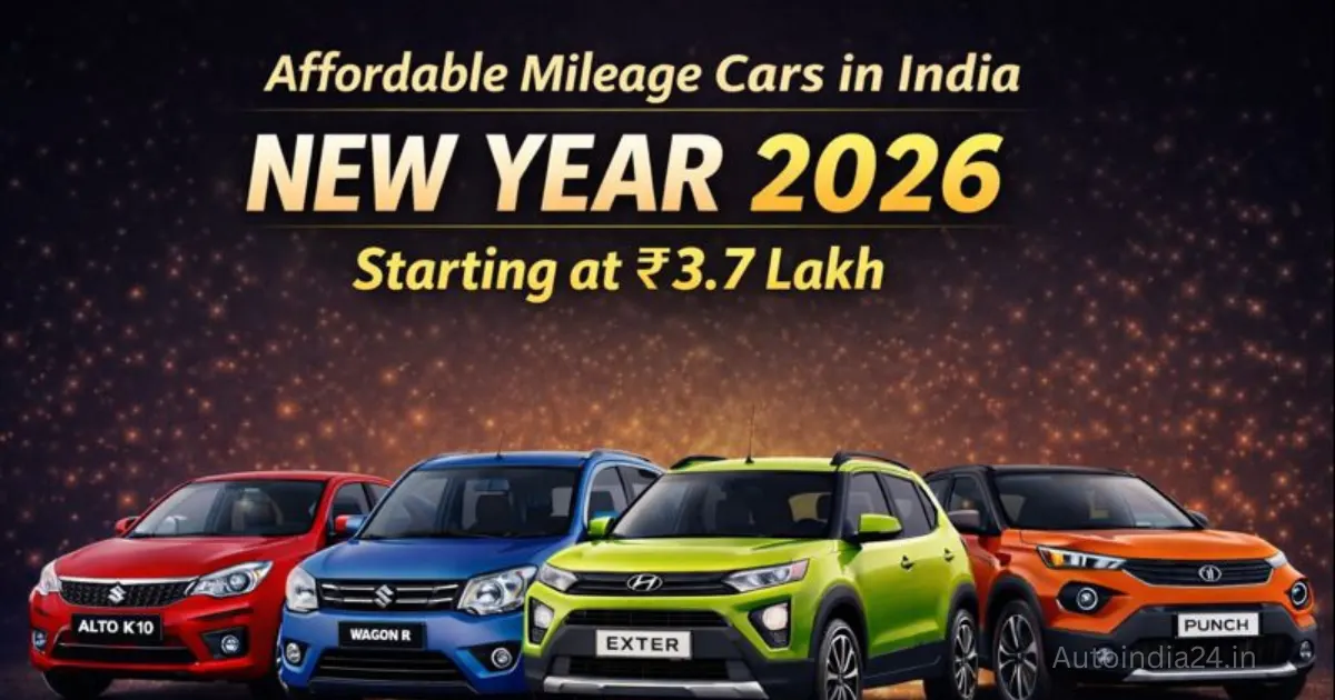 Affordable Mileage Cars in India for New Year 2026, Starting at ₹3.7 Lakh