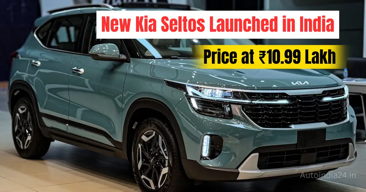 New Kia Seltos Launched in India at ₹10.99 Lakh, Deliveries from Mid-January