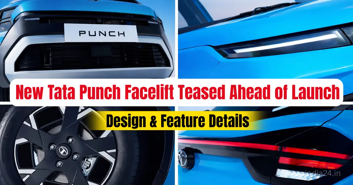 New Tata Punch Facelift Teased Ahead of January 13 Launch: Design & Feature Details